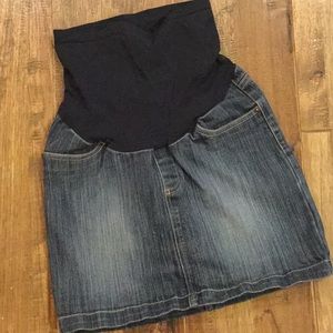 Motherhood Maternity denim mini skirt